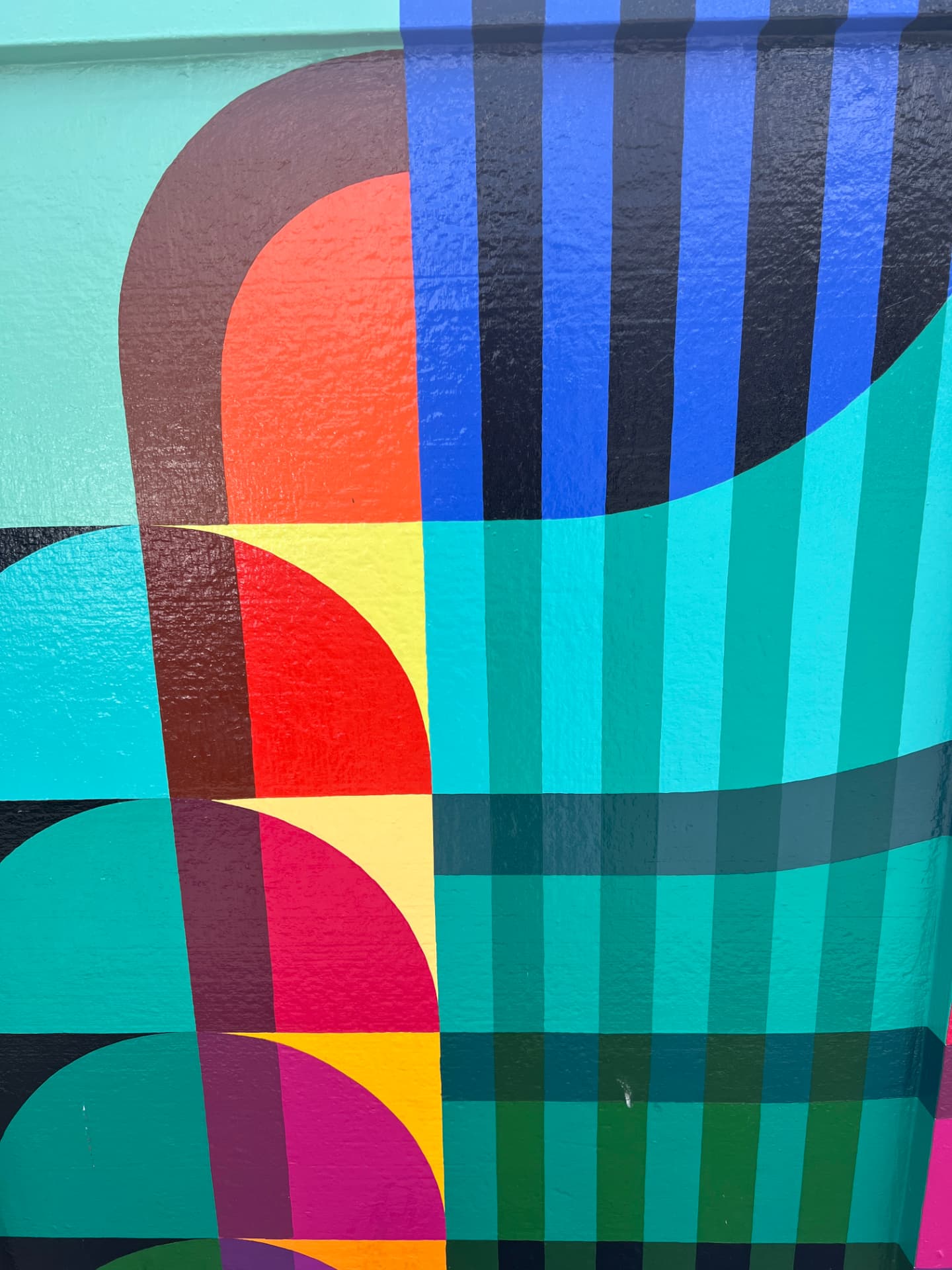 Rhythm in Teal and Coral